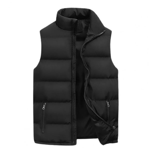 men's vests mens vest jacket stand collar padded sleeveless solid color men waistcoat for daily wear plus size veste homme clothing, Black;white
men's vests mens vest jacket stand collar padded sleeveless solid color men waistcoat for daily wear plus size veste homme clothing, Black;white