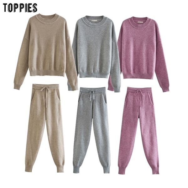winter knitted two piece set womens tracksuits high waist jogger pencil pants outfits for women 210421, White
winter knitted two piece set womens tracksuits high waist jogger pencil pants outfits for women 210421, White