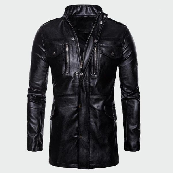 men's fur & faux 2109 autumn pu leather jackets coat cross-border collar four-pocket motorcycle biker driver ml292, Black
men's fur & faux 2109 autumn pu leather jackets coat cross-border collar four-pocket motorcycle biker driver ml292, Black