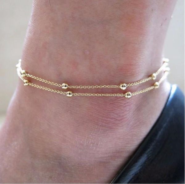 ankle jewelry for women new fashion 2-layer gold silver plated anklets summer sell brief alloy balls foot, Red;blue
ankle jewelry for women new fashion 2-layer gold silver plated anklets summer sell brief alloy balls foot, Red;blue