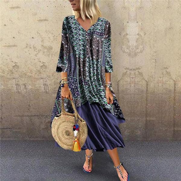 casual dresses maxi women 2021 summer vintage linen floral print o-neck patchwork sundress long sleeve dress vestidos de, Black;gray
casual dresses maxi women 2021 summer vintage linen floral print o-neck patchwork sundress long sleeve dress vestidos de, Black;gray