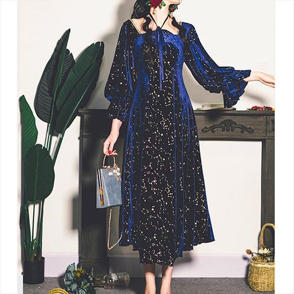 vintage party evening french women dresses elegant retro casual long sleeve flroal midi korean autumn chic, Black;gray
vintage party evening french women dresses elegant retro casual long sleeve flroal midi korean autumn chic, Black;gray