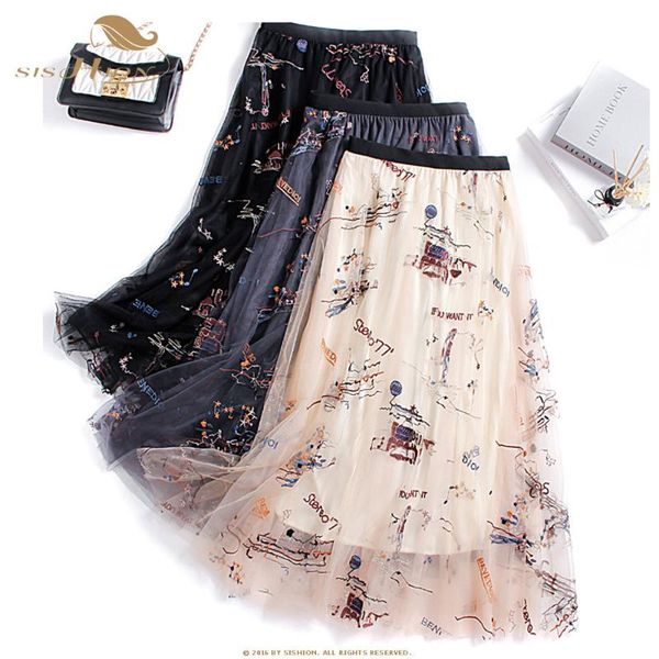 skirts sishion korean style 2021 spirng autumn long tulle skirt wf0161 embroidery high waist women jupe, Black
skirts sishion korean style 2021 spirng autumn long tulle skirt wf0161 embroidery high waist women jupe, Black