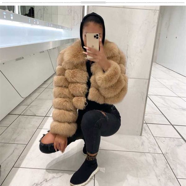 women's fur jackets winter thick short coat luxury fluffy overcoat full sleeve soft warm 211220, Black
women's fur jackets winter thick short coat luxury fluffy overcoat full sleeve soft warm 211220, Black