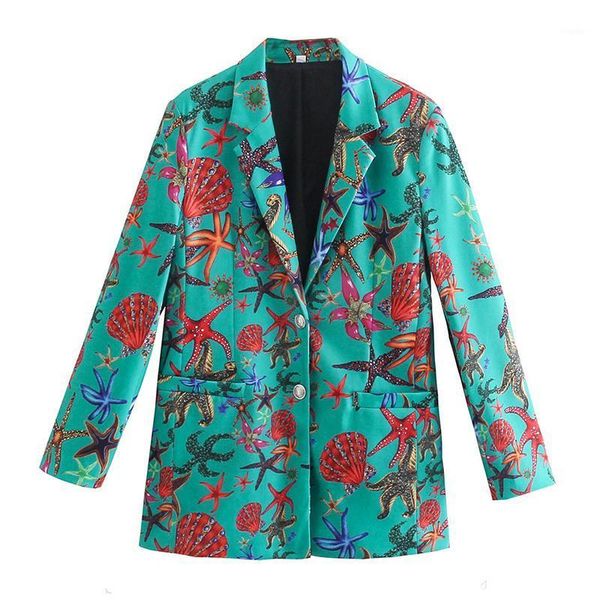 women's suits & blazers women autumn fashion single breasted marine organisms print coat vintage long sleeve pockets female outerwear c, White;black
women's suits & blazers women autumn fashion single breasted marine organisms print coat vintage long sleeve pockets female outerwear c, White;black