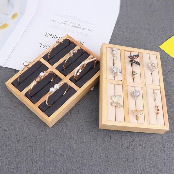 jewelry pouches, bags wood display stand 6 grids velvet bracelet showcase ring organizer tray, Pink;blue
jewelry pouches, bags wood display stand 6 grids velvet bracelet showcase ring organizer tray, Pink;blue