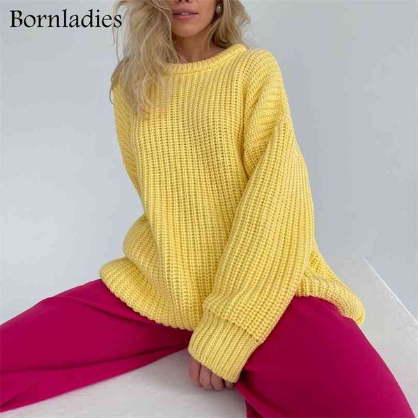 bornladies autumn winter thickening oversized green sweater women long sleeve casual loose pullovers female solid knitted 210918, White;black
bornladies autumn winter thickening oversized green sweater women long sleeve casual loose pullovers female solid knitted 210918, White;black