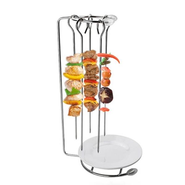 tools & accessories portable stainless steel bbq skewers needle with rack holder grill for camping
tools & accessories portable stainless steel bbq skewers needle with rack holder grill for camping
