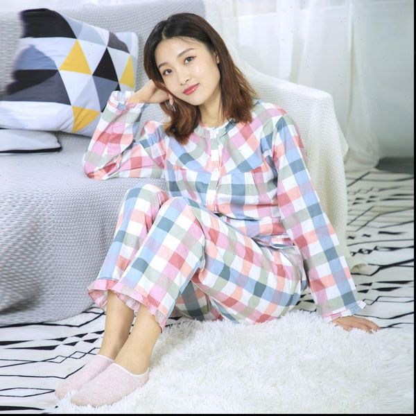 100% cotton pajamas sets with womens sleepwears pants pijama plaid spring summer pyjamas sleepwear cute night wear nightsuits mujer, Black;red
100% cotton pajamas sets with womens sleepwears pants pijama plaid spring summer pyjamas sleepwear cute night wear nightsuits mujer, Black;red