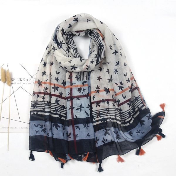 small fresh plain color small flower stripe cotton linen hand feel silk scarf anti tassel bali yarn women's scarf shawl, Blue;gray
small fresh plain color small flower stripe cotton linen hand feel silk scarf anti tassel bali yarn women's scarf shawl, Blue;gray