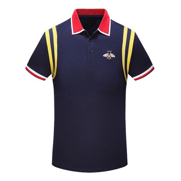 2021 italy designe stripe polo- shirt t shirts luxury snake polos bee floral embroidery mens high street fashion polo t-shirt, White;black
2021 italy designe stripe polo- shirt t shirts luxury snake polos bee floral embroidery mens high street fashion polo t-shirt, White;black