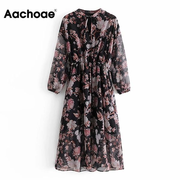 aachoae women elegant floral print chiffon dress vintage a line elastic waist dress bow tie long sleeve boho midi dresses 210413, Black;gray
aachoae women elegant floral print chiffon dress vintage a line elastic waist dress bow tie long sleeve boho midi dresses 210413, Black;gray