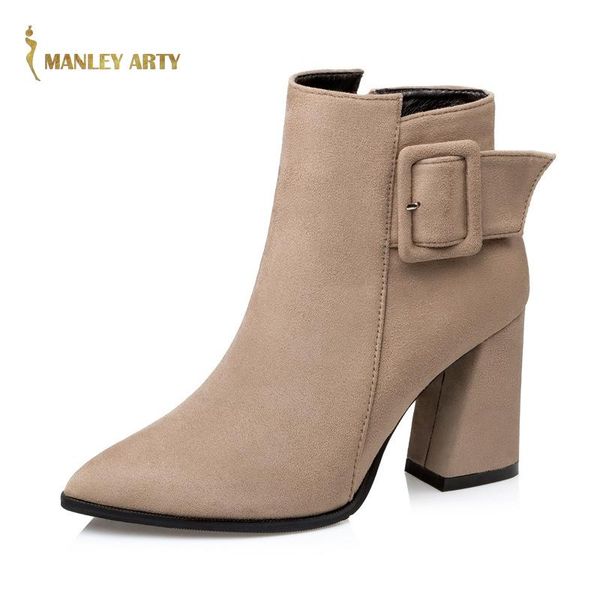 boots 2021 pointed high heels women casual party frosted thick heel belt buckle ankle with shoes, Black
boots 2021 pointed high heels women casual party frosted thick heel belt buckle ankle with shoes, Black