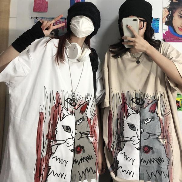 women's t-shirt loose short-sleeved 2021 plus size summer couple korean college style casual compassionate, White
women's t-shirt loose short-sleeved 2021 plus size summer couple korean college style casual compassionate, White