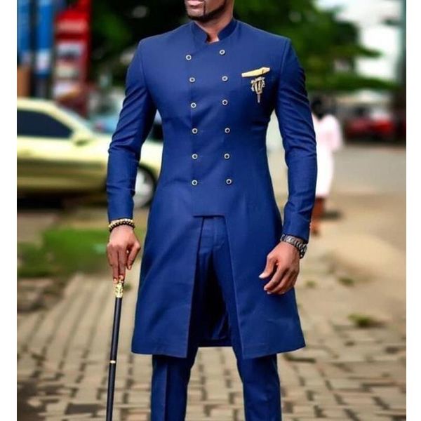 men's suits & blazers double breasted formal men with stand collar 2 piece long jacket pants wedding groom tuxedo male fasion costume 2, White;black
men's suits & blazers double breasted formal men with stand collar 2 piece long jacket pants wedding groom tuxedo male fasion costume 2, White;black