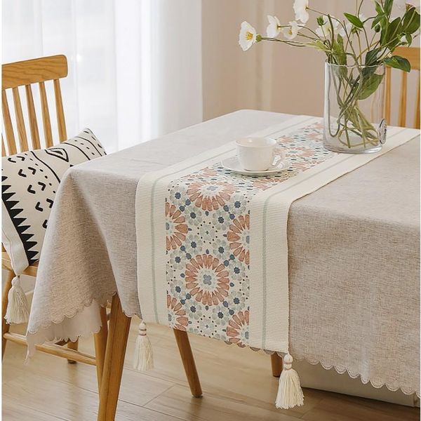 table cloth cotton thread runner retro dining nordic coffee decoration tablecloth cabinet cover
table cloth cotton thread runner retro dining nordic coffee decoration tablecloth cabinet cover
