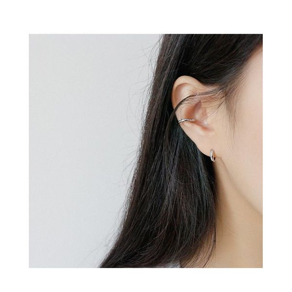 sterling silver earrings ins minimalist geometric ring female ear buckle personality wild hoop & huggie, Golden;silver
sterling silver earrings ins minimalist geometric ring female ear buckle personality wild hoop & huggie, Golden;silver