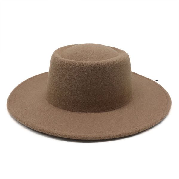 british style men women wool felt fedoras hats simple wide brim round derby wedding church jazz hats, Blue;gray
british style men women wool felt fedoras hats simple wide brim round derby wedding church jazz hats, Blue;gray