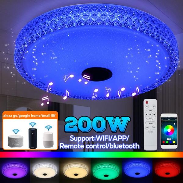 ceiling lights 200w wifi rgb led app remote bluetooth music light home smart lamp support alexa go/google home/tmall elf
ceiling lights 200w wifi rgb led app remote bluetooth music light home smart lamp support alexa go/google home/tmall elf