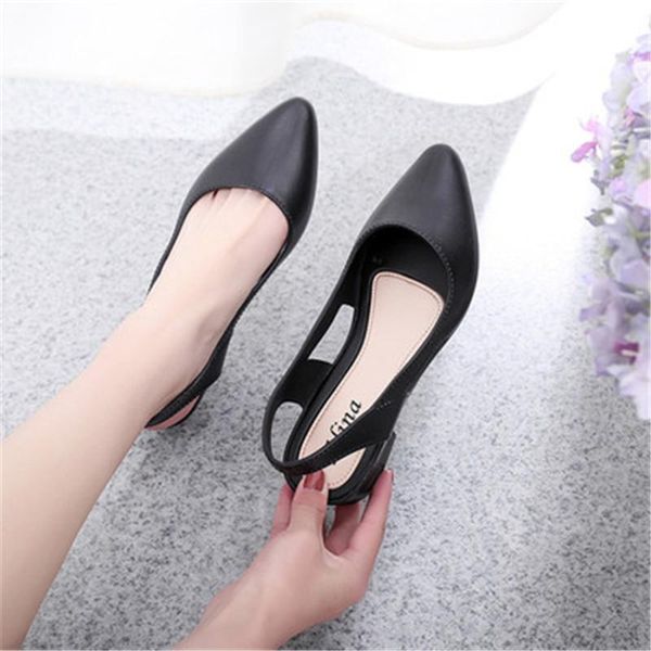 siddons black leather women summer sandals pointed toe slip on med heels ladies runway slingbacks shoes woman office
siddons black leather women summer sandals pointed toe slip on med heels ladies runway slingbacks shoes woman office