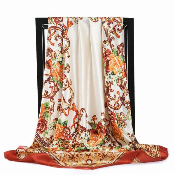 silk scarf fashion foulard satin shawl scarfs big size 90*90cm square hair / head scarves women bandana for ladies spring, Blue;gray
silk scarf fashion foulard satin shawl scarfs big size 90*90cm square hair / head scarves women bandana for ladies spring, Blue;gray