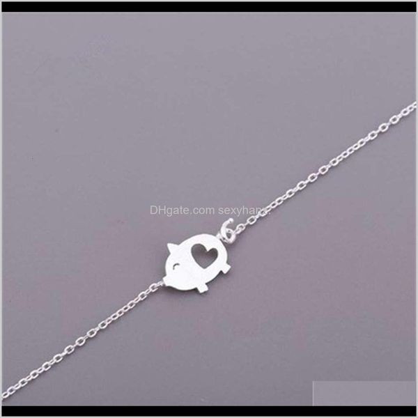 charm bracelets drop delivery 2021 feihong jewelry plated 925 sier hand dn pig womens temperament bracelet lovely hollowed out friend gift y, Golden;silver
charm bracelets drop delivery 2021 feihong jewelry plated 925 sier hand dn pig womens temperament bracelet lovely hollowed out friend gift y, Golden;silver