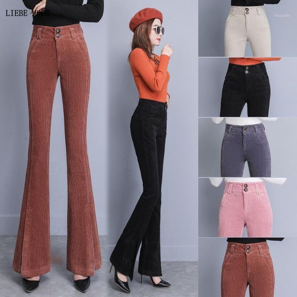 women's pants & capris 2021 womens vintage high waist corduroy flared spring autumn women casual wide leg trousers winter pantalones de, Black;white
women's pants & capris 2021 womens vintage high waist corduroy flared spring autumn women casual wide leg trousers winter pantalones de, Black;white