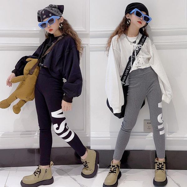 clothing sets girls sports suit 2021 spring autumn children's drawstring long-sleeved sweater + letter elastic leggings 2pcs school casu, White
clothing sets girls sports suit 2021 spring autumn children's drawstring long-sleeved sweater + letter elastic leggings 2pcs school casu, White