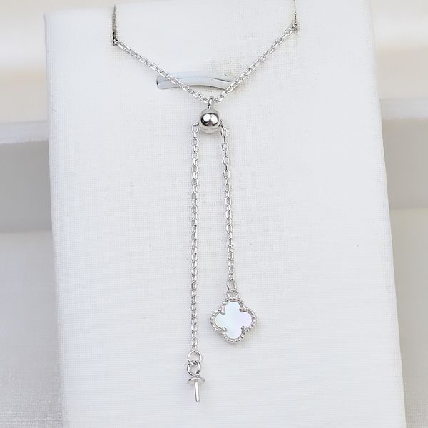 s925 silver lucky grass pendant shell belt adjustment necklace empty support diy pearl jewelry accessories semi-finished 1799
s925 silver lucky grass pendant shell belt adjustment necklace empty support diy pearl jewelry accessories semi-finished 1799