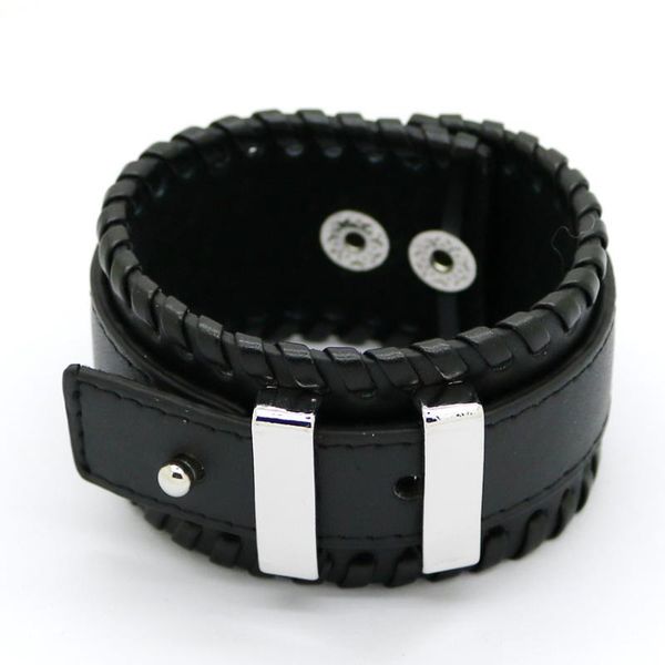 high-quality fashion jewelry double leather bracelet gift vintage punk men's strap pulseir link, chain, Black
high-quality fashion jewelry double leather bracelet gift vintage punk men's strap pulseir link, chain, Black