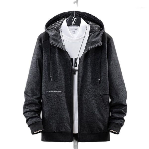 men's jackets fashion plus size zipper jacket spring autumn casual solid hooded outwear, Black;brown
men's jackets fashion plus size zipper jacket spring autumn casual solid hooded outwear, Black;brown