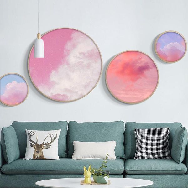 paintings round poster canvas printed pictures wall artwork abstract pink clound painting home decor modular nordic style for living room
paintings round poster canvas printed pictures wall artwork abstract pink clound painting home decor modular nordic style for living room