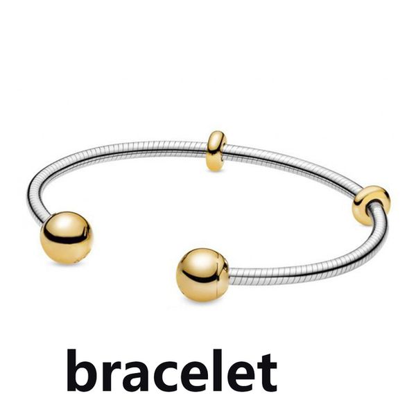 2021 new 100% 925 sterling silver 568291 classic bracelet clear cz charm bead fit diy original fashion bracelets factory wholesale jewelry g, Golden;silver
2021 new 100% 925 sterling silver 568291 classic bracelet clear cz charm bead fit diy original fashion bracelets factory wholesale jewelry g, Golden;silver