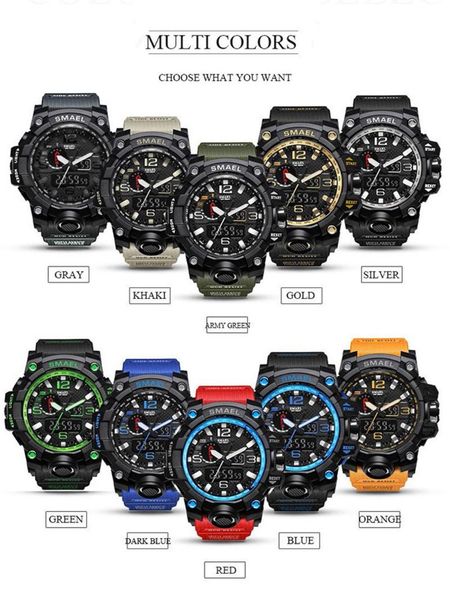 wristwatches limited edition casual men's multi-function dual display dial outdoor waterproof sports watch luxury men women clock gift, Slivery;brown
wristwatches limited edition casual men's multi-function dual display dial outdoor waterproof sports watch luxury men women clock gift, Slivery;brown