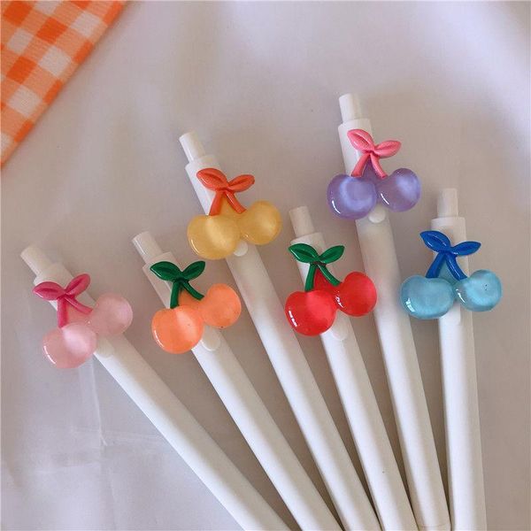gel pens 6pcs/set cherry pen stationery kawaii school supplies ink office suppliers kids gifts
gel pens 6pcs/set cherry pen stationery kawaii school supplies ink office suppliers kids gifts