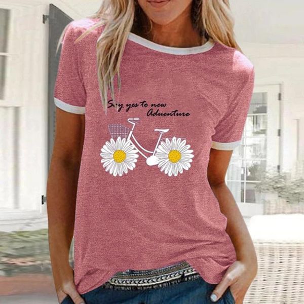 daisy flower bicycle print women summer t shirt 2021 aesthetic patchwork tshirts causal harajuku plus size kpop clothes t-shirt women's, White
daisy flower bicycle print women summer t shirt 2021 aesthetic patchwork tshirts causal harajuku plus size kpop clothes t-shirt women's, White