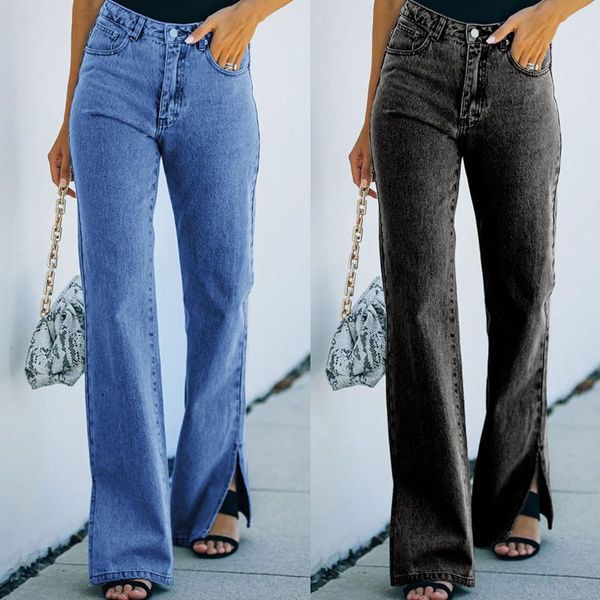 yoga outfit light blue denim trousers vintage wide leg pants women button high waist pocket elastic solid color jeans slim 2021
yoga outfit light blue denim trousers vintage wide leg pants women button high waist pocket elastic solid color jeans slim 2021