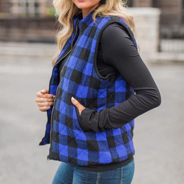 women's vests winter coat women plus size stand collar lattice pattern zipper vest with pockets fall sleeveless jacket warm#3, Black;white
women's vests winter coat women plus size stand collar lattice pattern zipper vest with pockets fall sleeveless jacket warm#3, Black;white