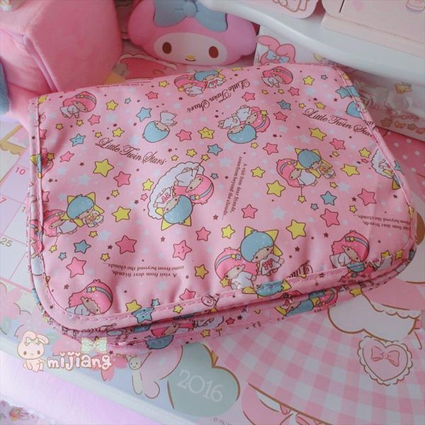cute cartoon little twin star cosmetic bags girls travel wash necessary organizer makeup bag storage beauty
cute cartoon little twin star cosmetic bags girls travel wash necessary organizer makeup bag storage beauty