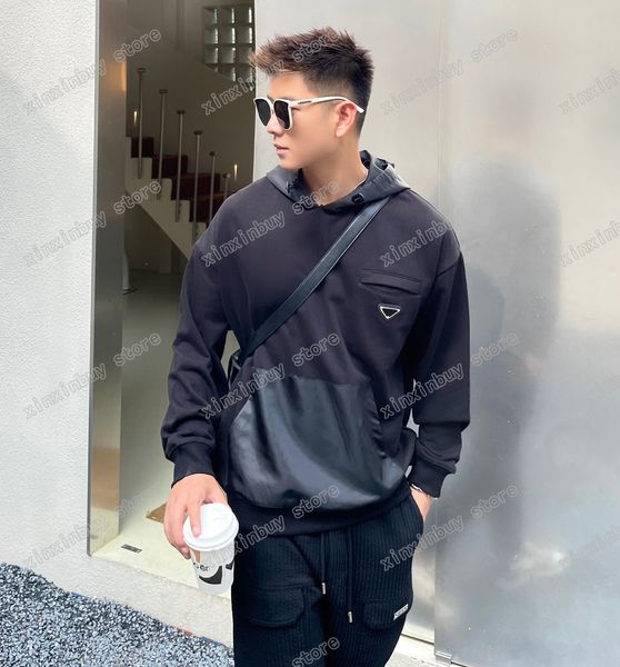 21ss mens designers hoodies sweatshirts luxury men womens nylon triangle label streetwear man paris fashion tees street long sleeve luxurys, Black
21ss mens designers hoodies sweatshirts luxury men womens nylon triangle label streetwear man paris fashion tees street long sleeve luxurys, Black