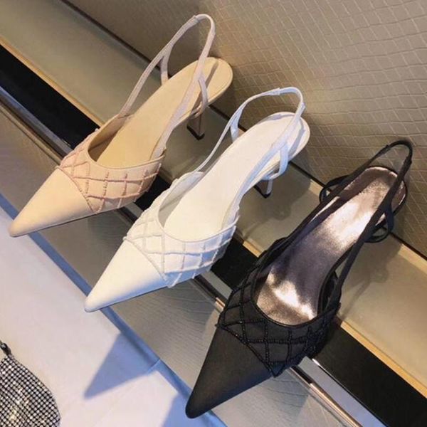 sandals 2021 pearls woman buckle strap shoes women summer pointed toe sliders solid ladies fashion casual, Black
sandals 2021 pearls woman buckle strap shoes women summer pointed toe sliders solid ladies fashion casual, Black