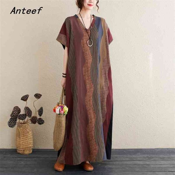 short sleeve plus size cotton vintage stripe dresses for women casual loose maxi long woman summer dress elegant clothes 210517, Black;gray
short sleeve plus size cotton vintage stripe dresses for women casual loose maxi long woman summer dress elegant clothes 210517, Black;gray