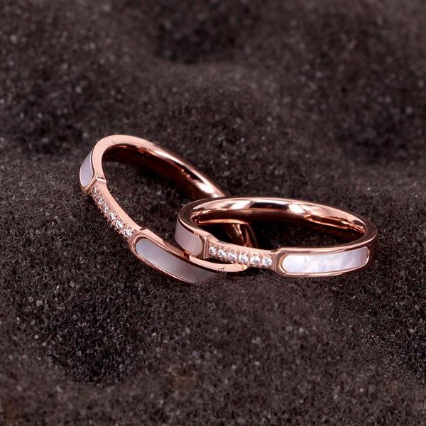 wedding rings han edition fashion titanium steel shell inlay zircon ring fritillaria pearl hand act the role ofing. lady, Slivery;golden
wedding rings han edition fashion titanium steel shell inlay zircon ring fritillaria pearl hand act the role ofing. lady, Slivery;golden