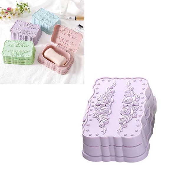 soap dishes 1pc box dish holder dispenser with cover double layer draining for bathroom
soap dishes 1pc box dish holder dispenser with cover double layer draining for bathroom