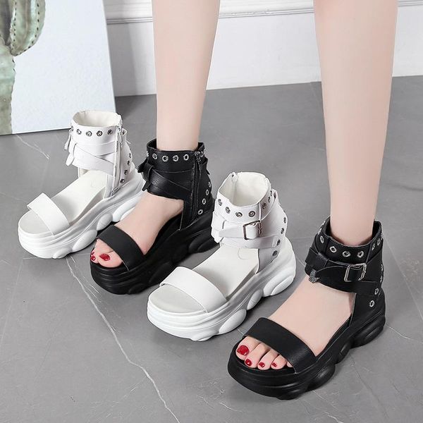 height women's sandals fashion rock style shoes woman summer outdoor sandal cool ankle buckle dress, Black
height women's sandals fashion rock style shoes woman summer outdoor sandal cool ankle buckle dress, Black