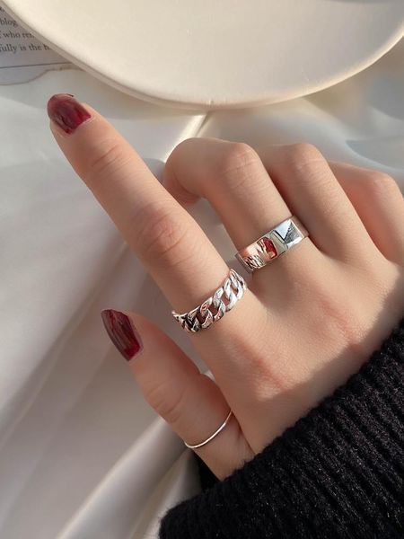 cluster rings silver 925 jewelry love ring for women couple chinese designer original ins fashion, Golden;silver
cluster rings silver 925 jewelry love ring for women couple chinese designer original ins fashion, Golden;silver