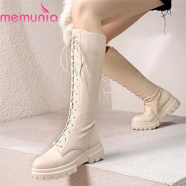 boots memunia 2021 arrival genuine leather knee high women lace up zip autumn winter motorcycle low heels shoes woman1, Black
boots memunia 2021 arrival genuine leather knee high women lace up zip autumn winter motorcycle low heels shoes woman1, Black