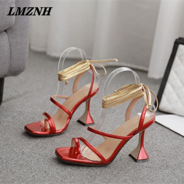 summer cross-tied women sandals square toe wineglass heels high-quality shoes party wedding designer, Black
summer cross-tied women sandals square toe wineglass heels high-quality shoes party wedding designer, Black