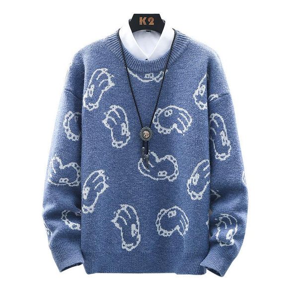 men's sweaters autumn winter thick pullover o-neck warm print soft spacious long sleeve clothing knitted casual sweater pull homme, White;black
men's sweaters autumn winter thick pullover o-neck warm print soft spacious long sleeve clothing knitted casual sweater pull homme, White;black