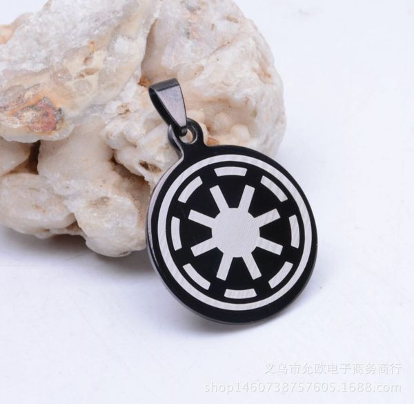 fashion men jewelry galactic republic badge stainless steel pendant chain necklace, Silver
fashion men jewelry galactic republic badge stainless steel pendant chain necklace, Silver
